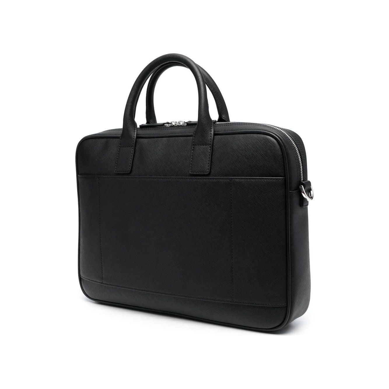 EMPORIO ARMANI logo-plaque laptop case