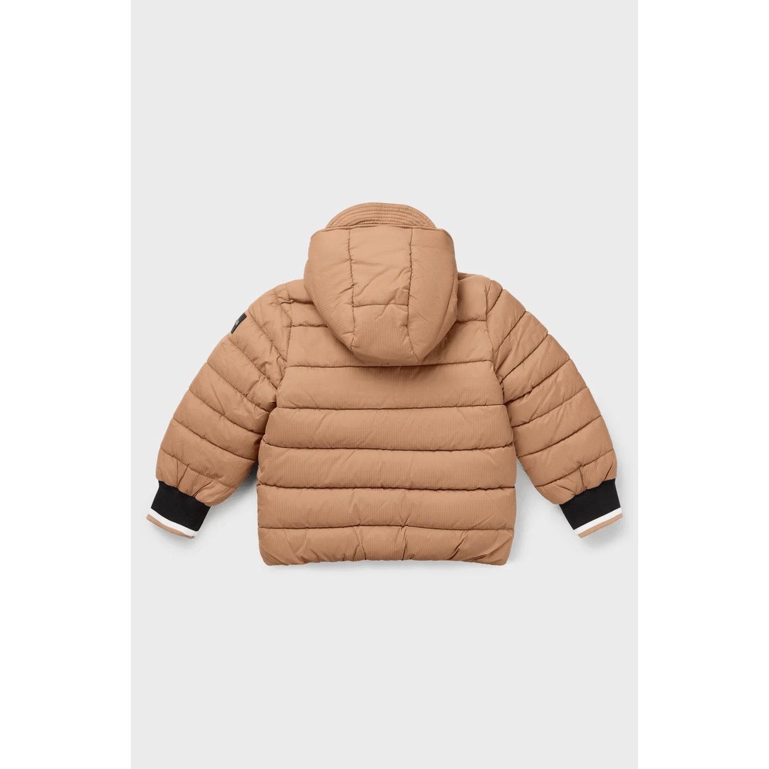 BOSS KIDS' PADDED JACKET WITH RUBBER-EFFECT LOGO BADGE