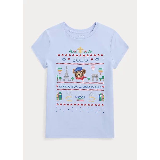 POLO RALPH LAUREN POLO BEAR COTTON JERSEY T-SHIRT - Yooto