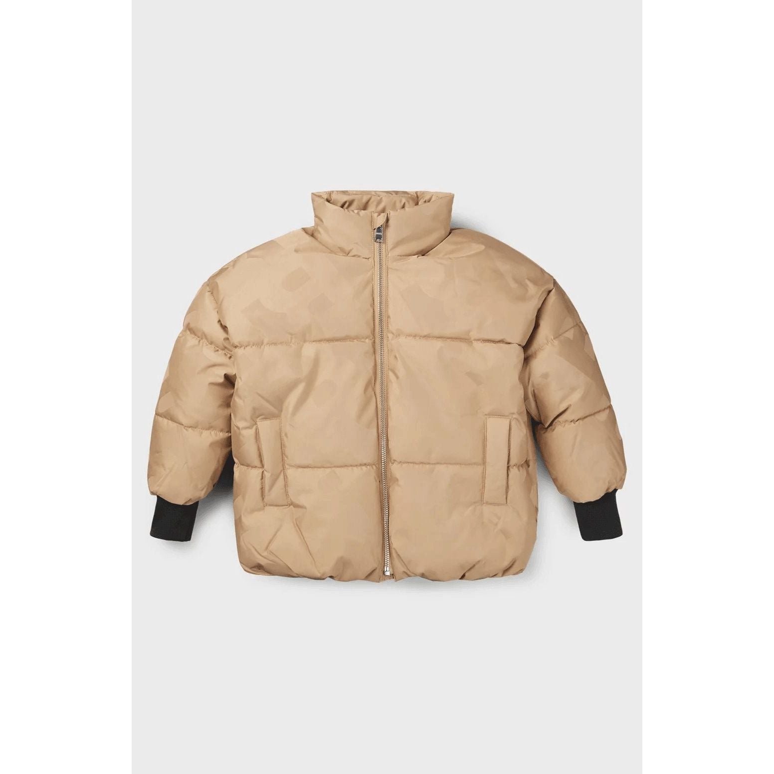 BOSS KIDS' PADDED JACKET WITH ALL-OVER MONOGRAMS