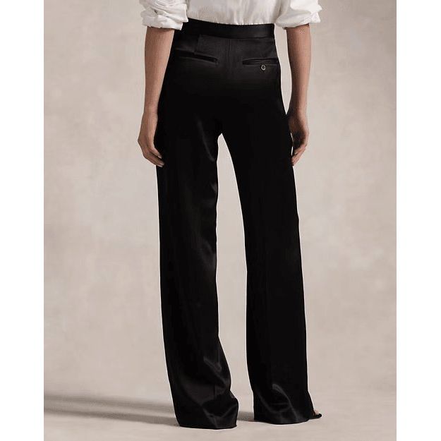 RALPH LAUREN Satin Wide-Leg Trouser