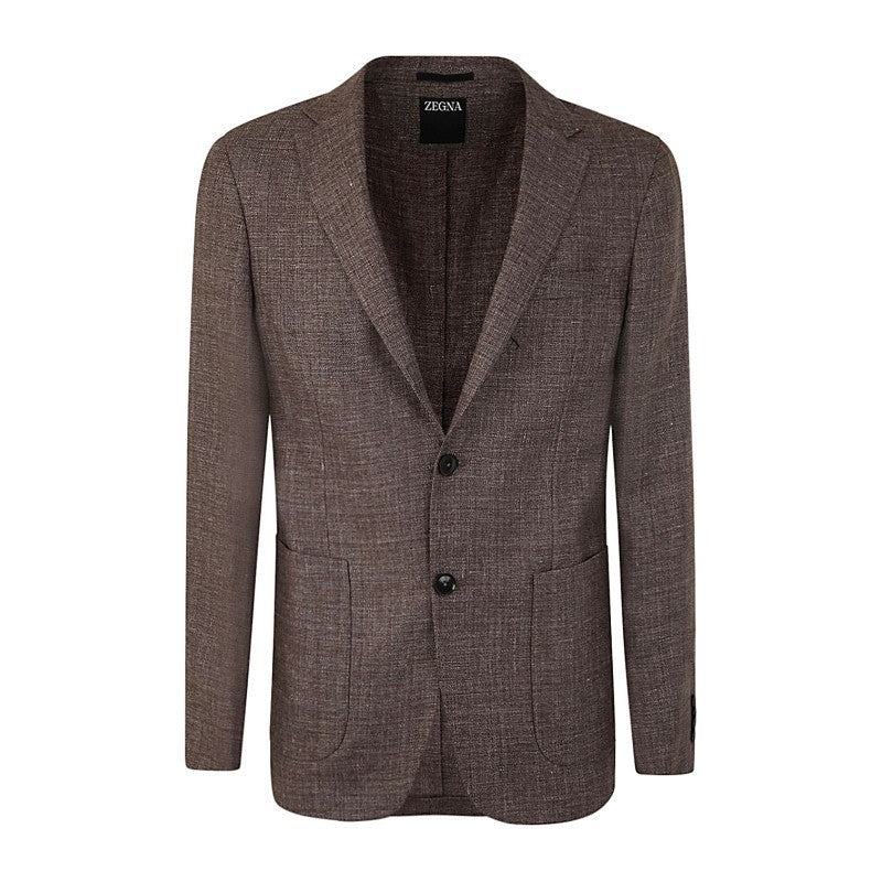 ZEGNA LINEN AND WOOL JACKET