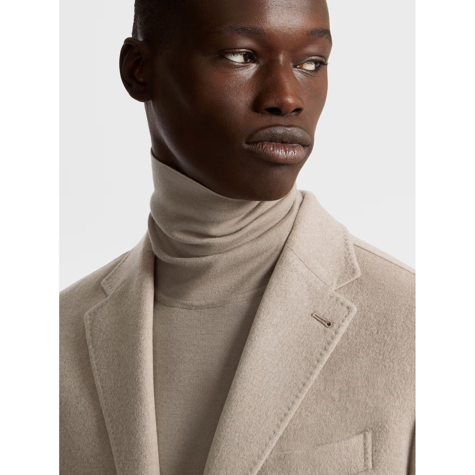 ZEGNA Taupe Oasi Cashmere Shirt Jacket