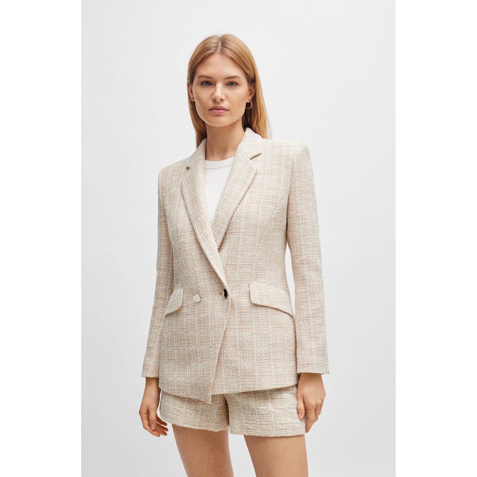 BOSS REGULAR FIT TWEED JACKET - Yooto