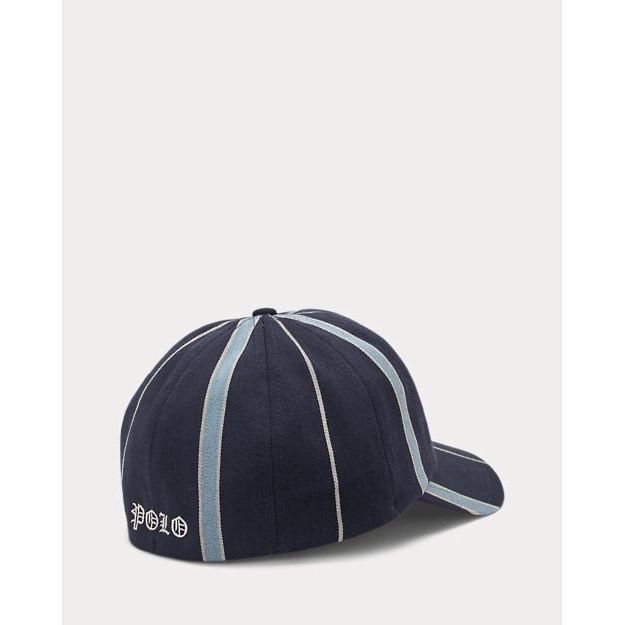 POLO RALPH LAUREN CREST STRIPED SATIN CRICKET CAP - Yooto