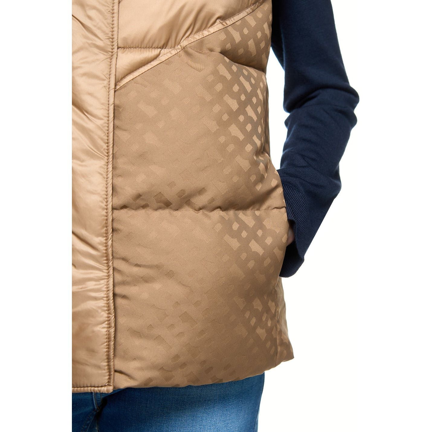 BOSS Pollimo Quilted Vest with Logo Print