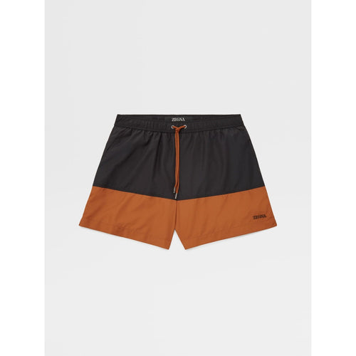 Load image into Gallery viewer, ZEGNA Black Technical Fabric Swim Shorts
