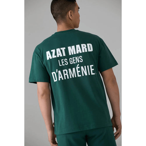 Load image into Gallery viewer, AZAT MARD LES GENS GREEN T-SHIRT
