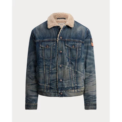 Load image into Gallery viewer, RALPH LAUREN Fleece-Lined Denim Trucker Jacket
