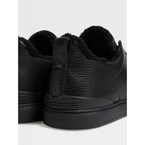 Load image into Gallery viewer, ZEGNA BLACK DEERSKIN TRIPLE STITCH™ SNEAKERS
