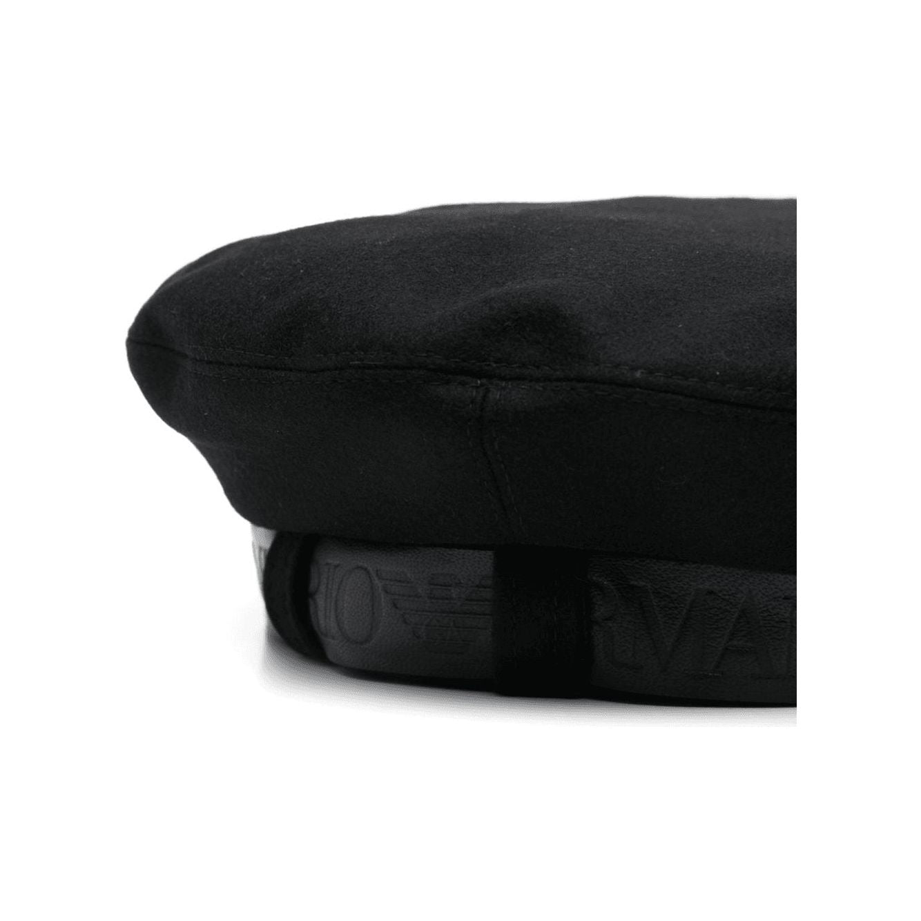 EMPORIO ARMANI logo-debossed beret