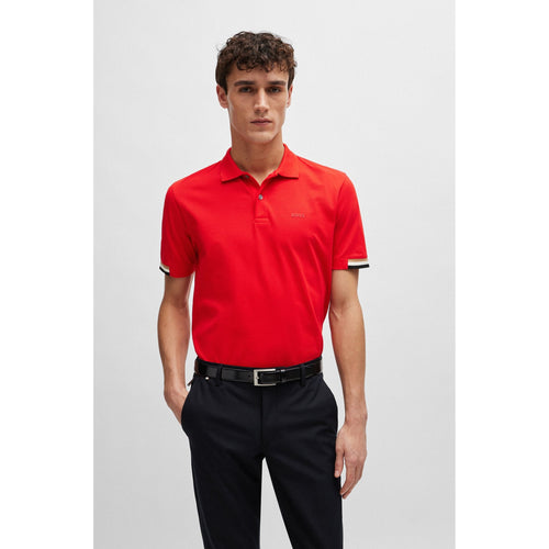 Load image into Gallery viewer, BOSS Polo shirt made of natural cotton with logo
