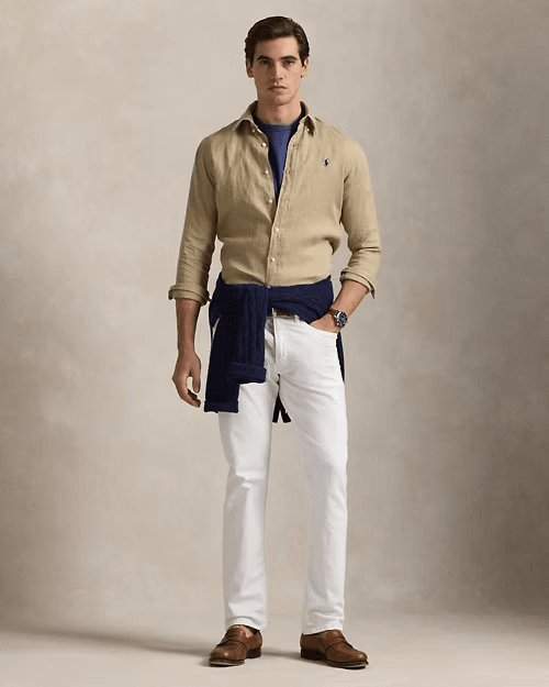 RALPH LAUREN Custom Fit Linen Shirt