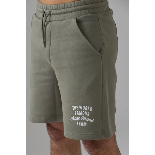 Load image into Gallery viewer, AZAT MARD WORLD FAMOUS AZAT MARD TEAM TAUPE SHORTS
