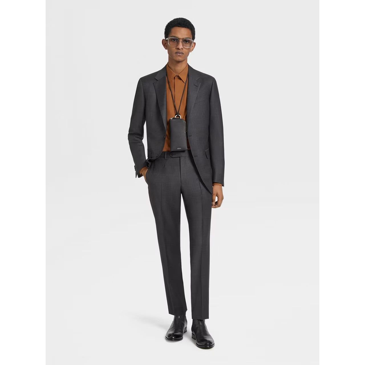 ZEGNA DARK GREY TROFEO™ WOOL SUIT