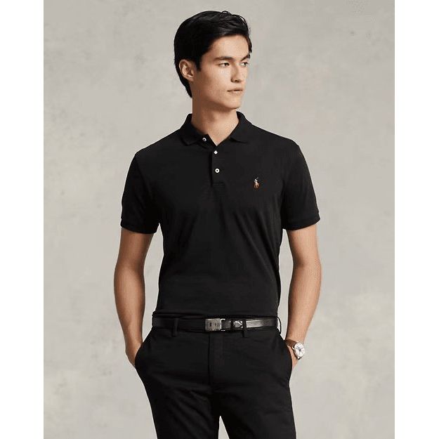 RALPH LAUREN Custom Slim Fit Soft Cotton Polo Shirt