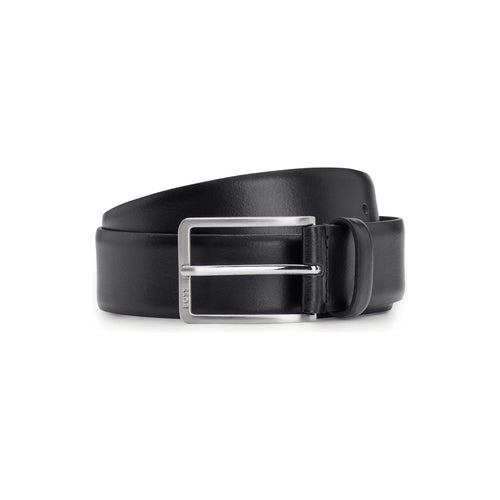 Load image into Gallery viewer, BOSS Italian-made leather belt with engraved-logo buckle
