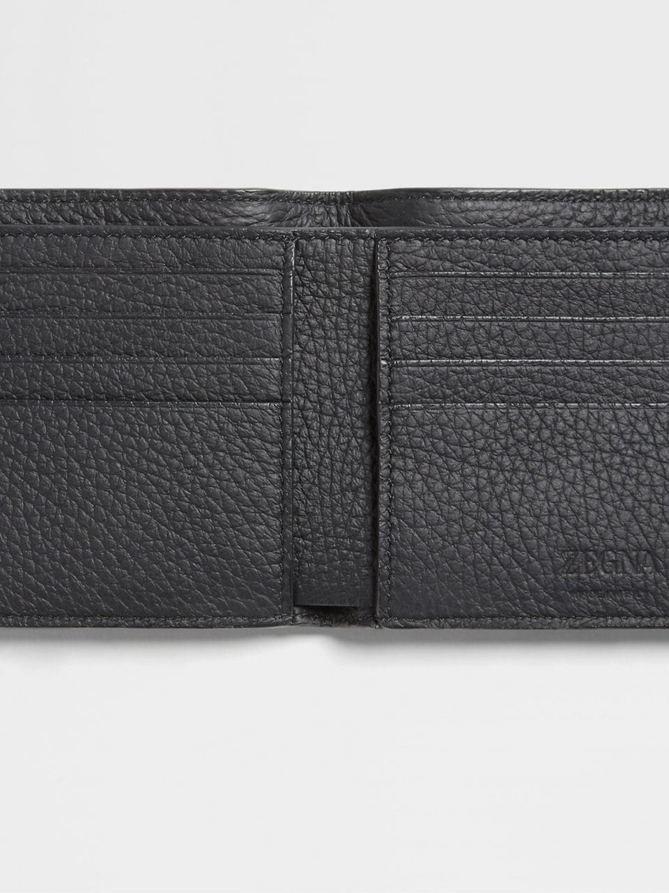 ZEGNA BLACK DEERSKIN BILLFOLD WALLET