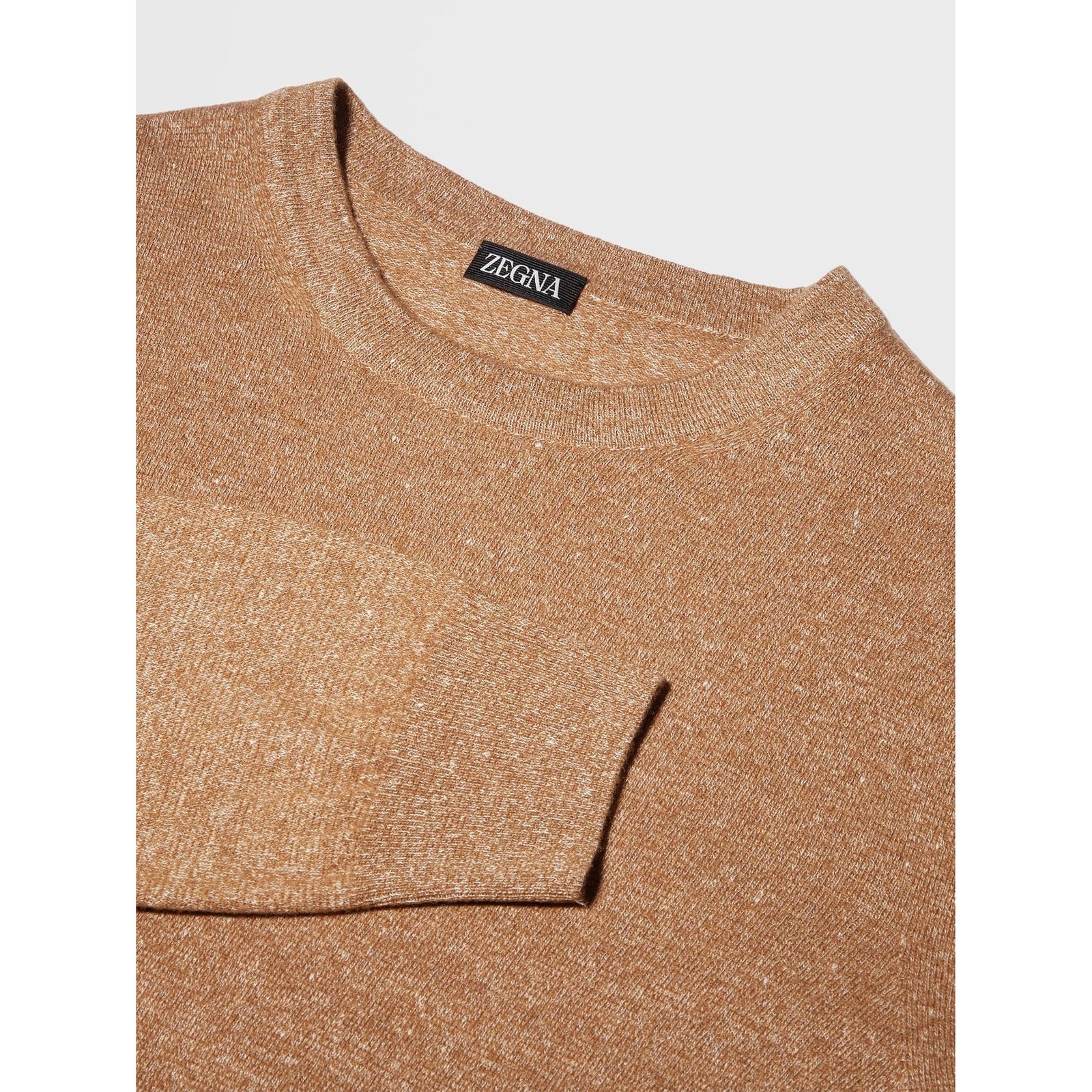 ZEGNA Mélange Oasi Cashmere Knit Crewneck