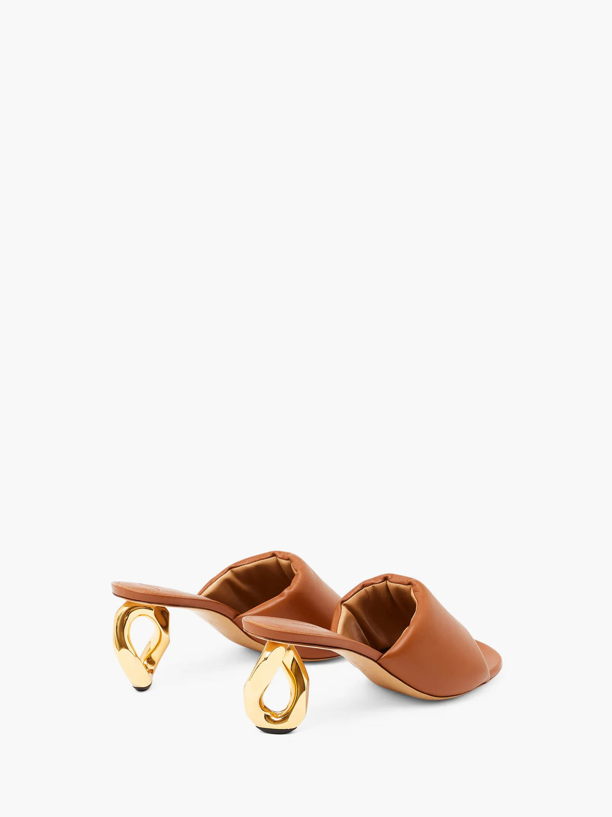 JW Anderson CHAIN HEEL LEATHER MULES