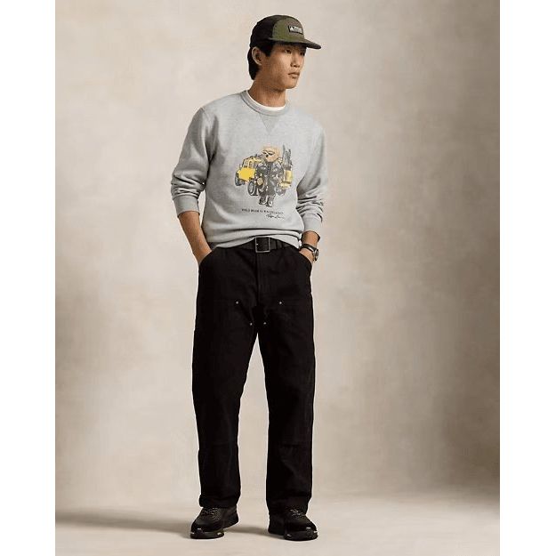 RALPH LAUREN Polo Bear Double-Knit Sweatshirt