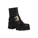 Load image into Gallery viewer, VERSACE JEANS COUTURE SOPHIE HEELED BOOTS PLAIN MEDIUM HEEL
