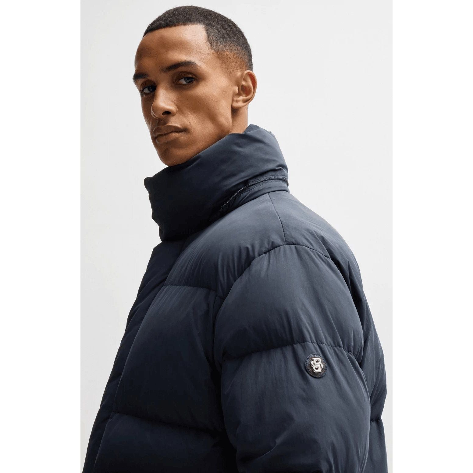 BOSS WATER-REPELLENT PUFFER JACKET WITH DOUBLE B MONOGRAM