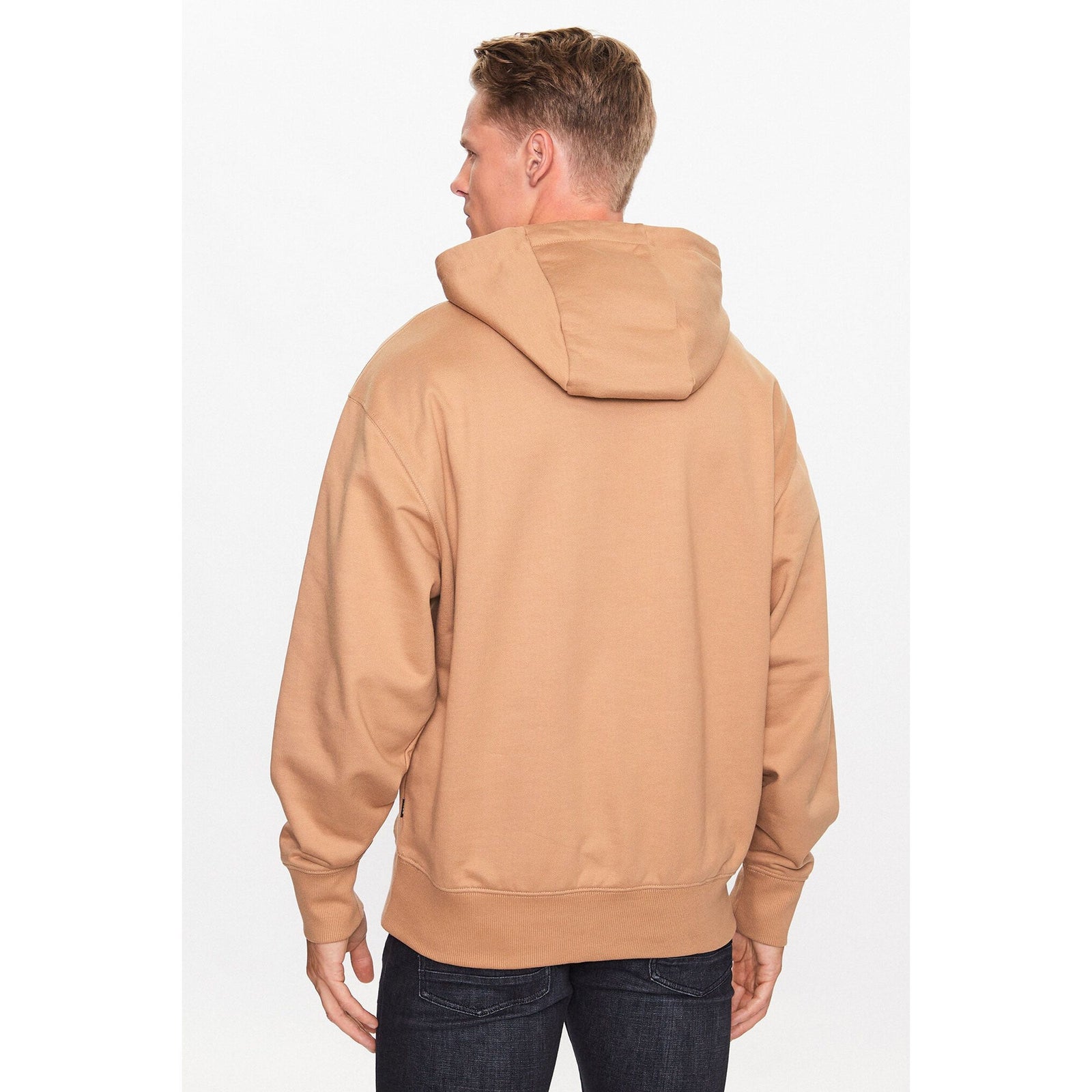 BOSS LOGO DETAILED HOODED SWEATSHIRT