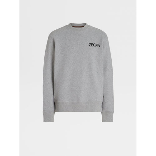 Load image into Gallery viewer, ZEGNA Grey Mélange #UseTheExisting™ Cotton Crewneck
