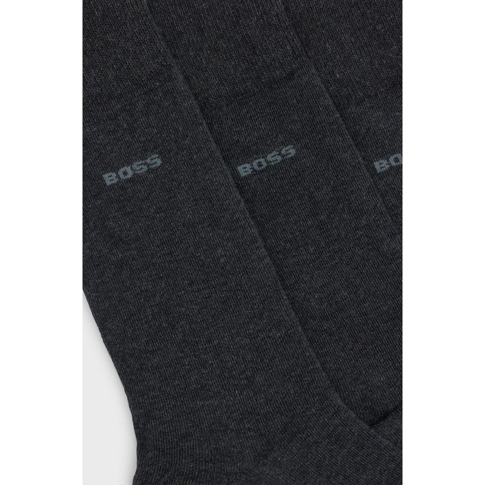 BOSS THREE-PACK OF REGULAR-LENGTH SOCKS IN STRETCH FABRIC