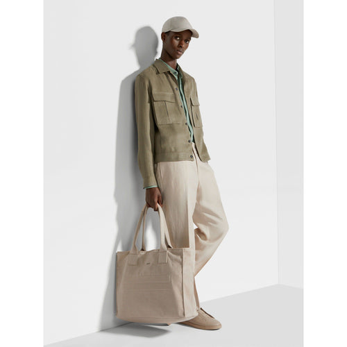 Load image into Gallery viewer, ZEGNA LIGHT BEIGE OASI LINO PANTS
