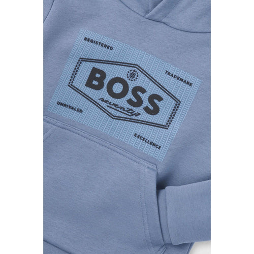 Load image into Gallery viewer, BOSS KIDS&#39; HOODIE IN COTTON-BLEND FLEECE WITH LOGO
