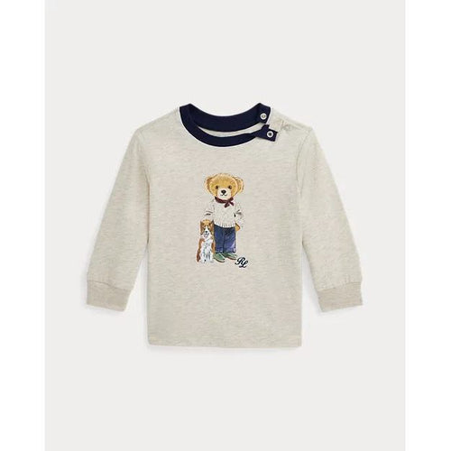 Load image into Gallery viewer, RALPH LAUREN Polo Bear Cotton Jersey Long-Sleeve Tee
