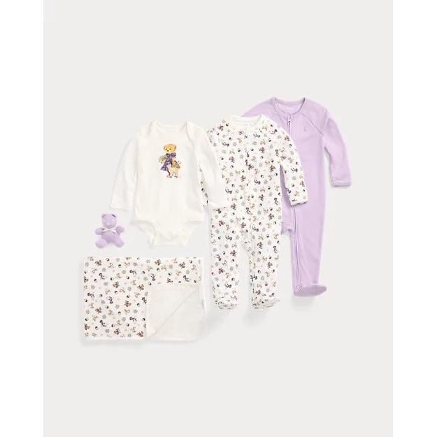 RALPH LAUREN Polo Bear Cotton 5-Piece Gift Set