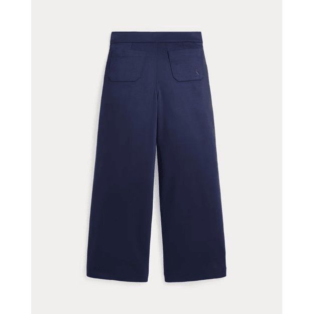 RALPH LAUREN Buttoned Ponte Wide-Leg Trousers