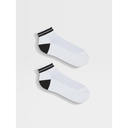 Load image into Gallery viewer, ZEGNA WHITE COTTON BLEND SOCKS
