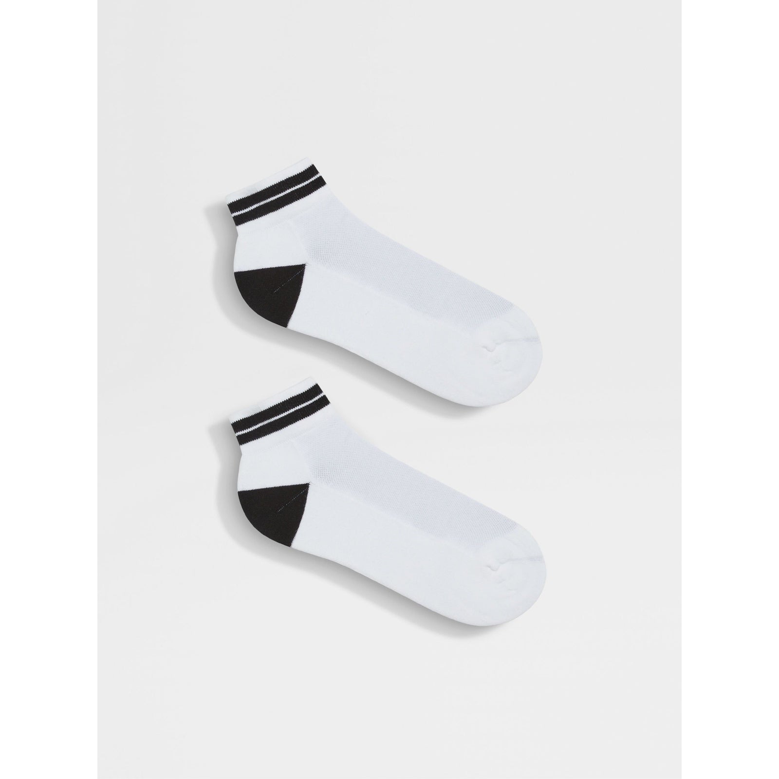 ZEGNA WHITE COTTON BLEND SOCKS