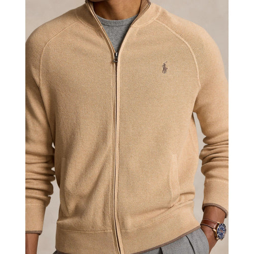 Load image into Gallery viewer, POLO RALPH LAUREN TEXTURED COTTON FULL-ZIP JUMPER
