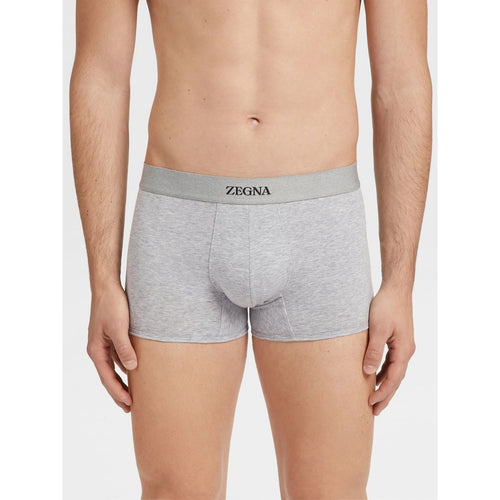 Load image into Gallery viewer, ZEGNA GREY MÉLANGE COTTON TRUNKS
