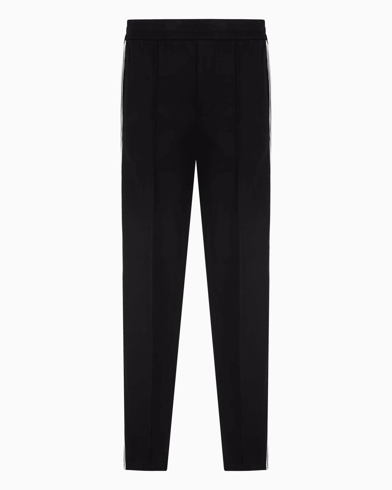 EMPORIO ARMANI Jersey trousers with logo bands