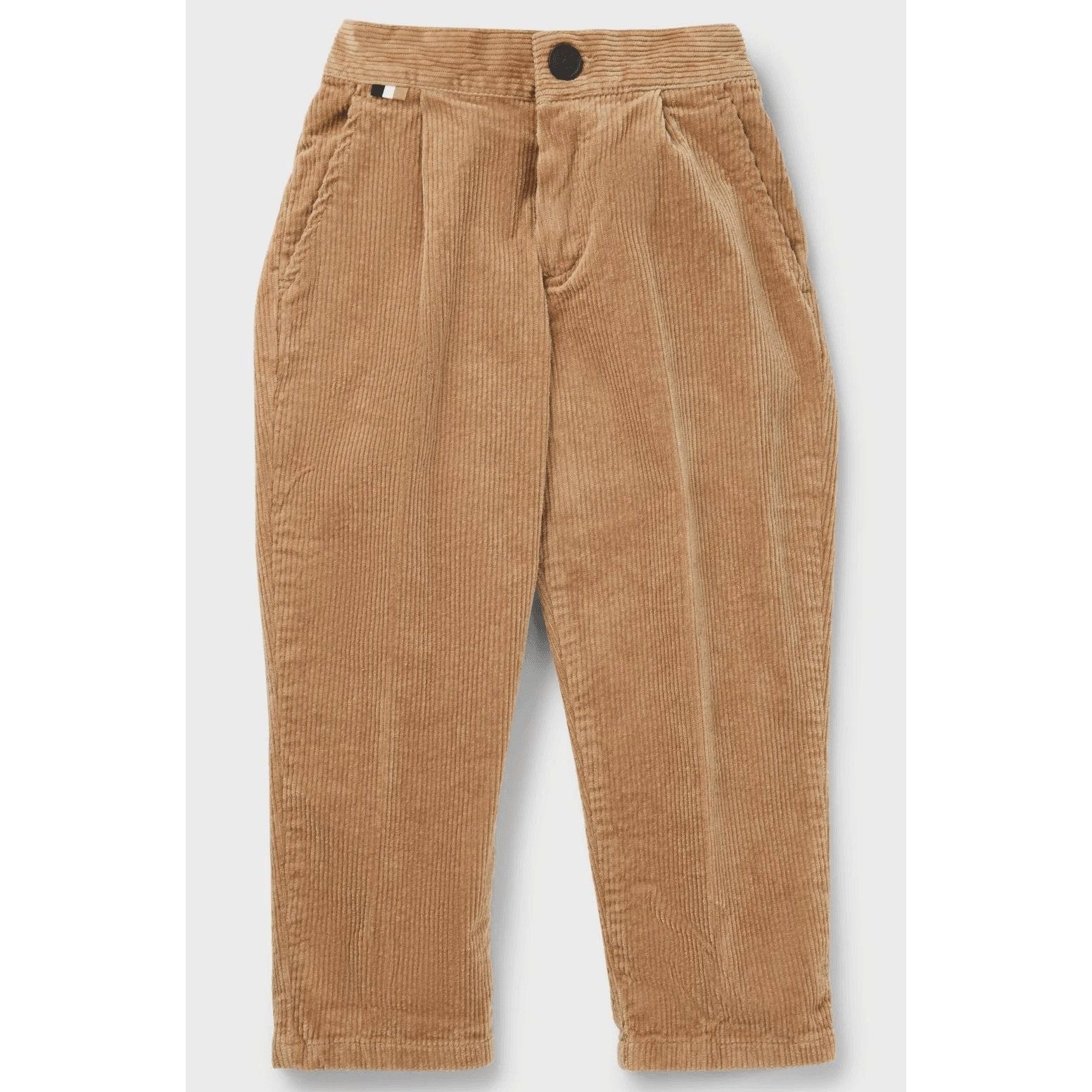 BOSS KIDS' TROUSERS IN STRETCH-COTTON CORDUROY