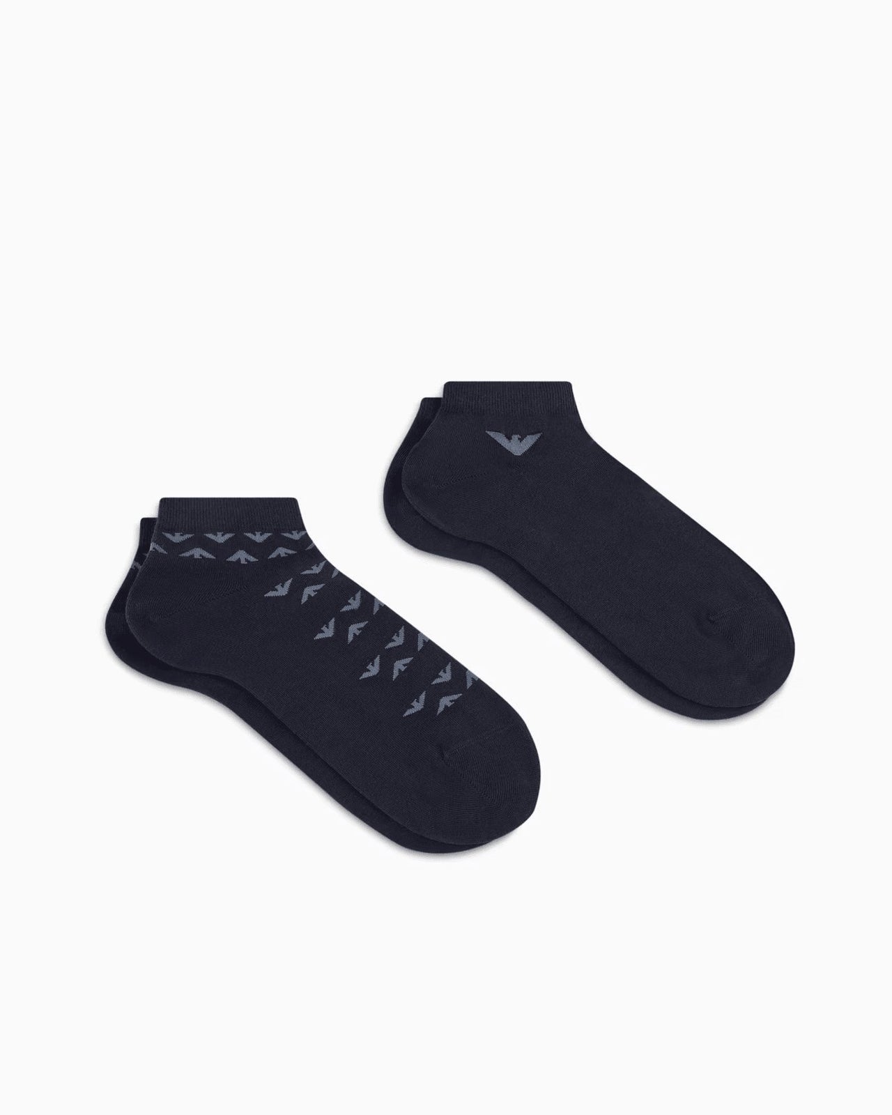 EMPORIO ARMANI Two-pack of socks with jacquard eagle logo