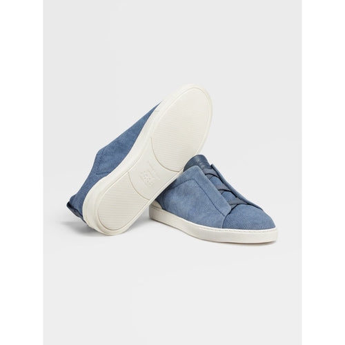 Load image into Gallery viewer, Blue Canvas Triple Stitch™ Sneakers
