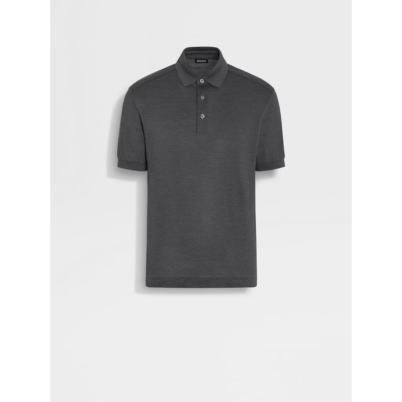 ZEGNA COTTON AND SILK POLO SHIRT