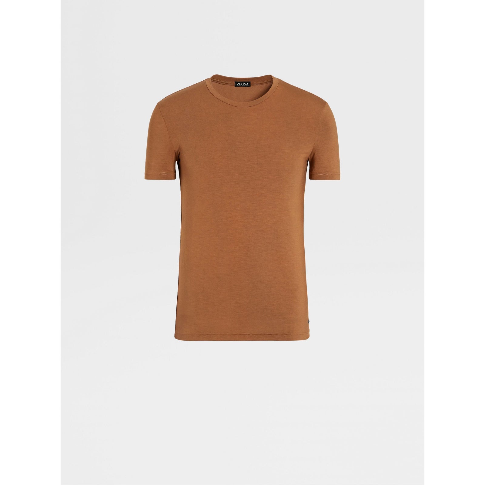 ZEGNA DARK FOLIAGE STRETCH COTTON T-SHIRT