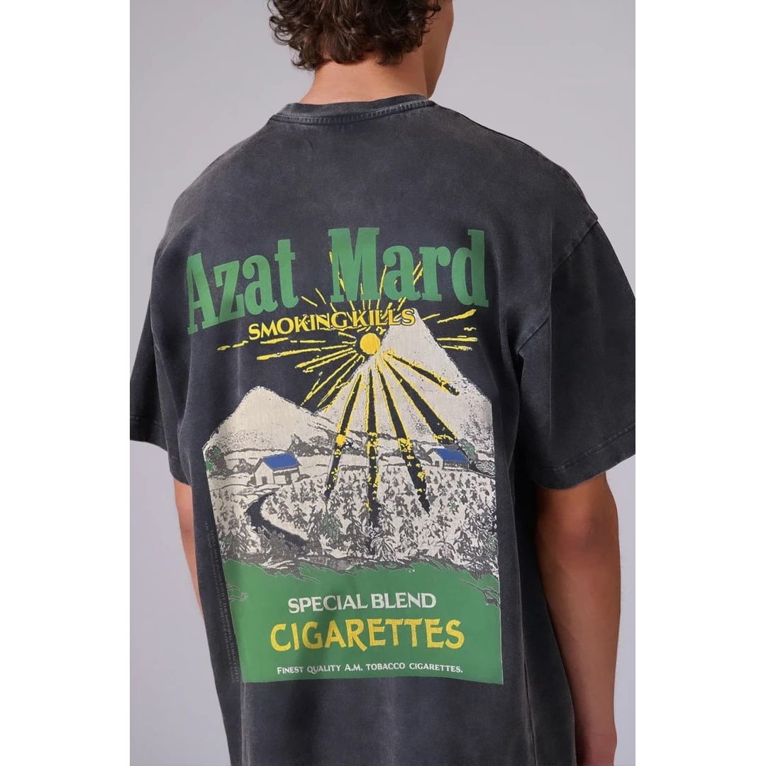 AZAT MARD SPECIAL BLENDS WASHED BLACK T-SHIRT