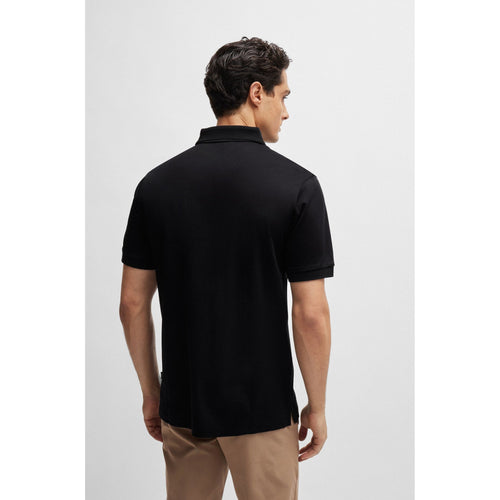 Load image into Gallery viewer, BOSS MERCERIZED-COTTON SLIM-FIT POLO SHIRT WITH ZIP NECK - Yooto
