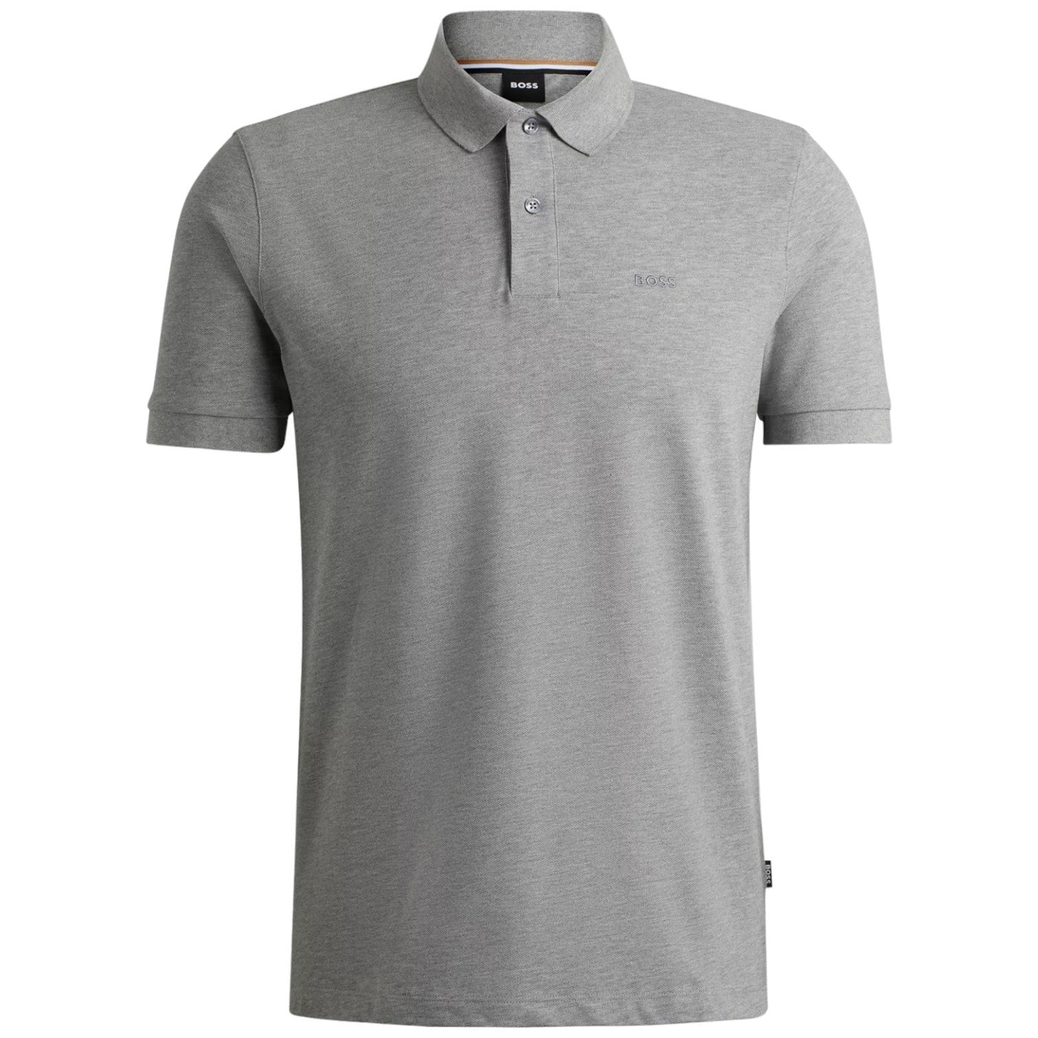 BOSS PALLAS COTTON POLO SHIRT WITH EMBROIDERED LOGO