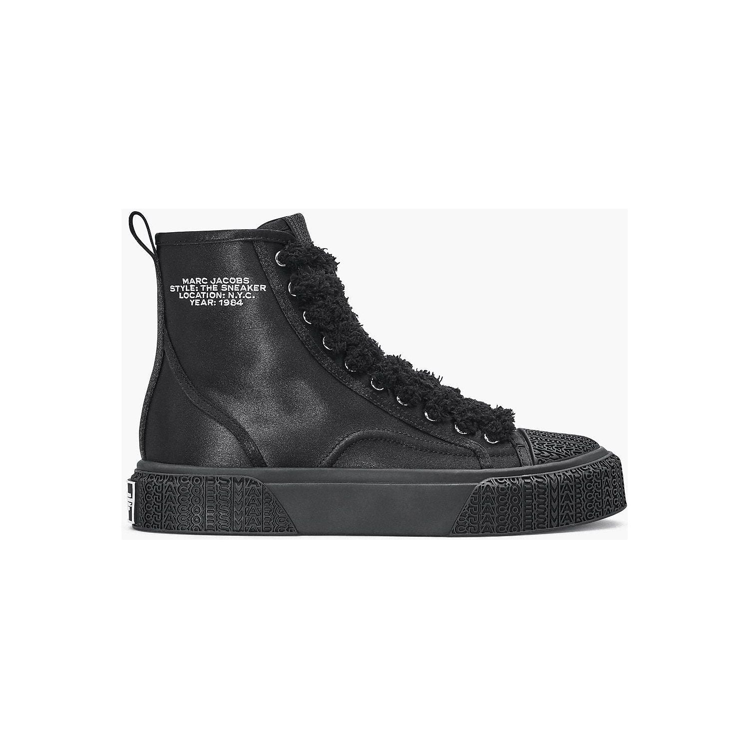 Marc Jacobs THE HIGH
TOP SATIN SNEAKER