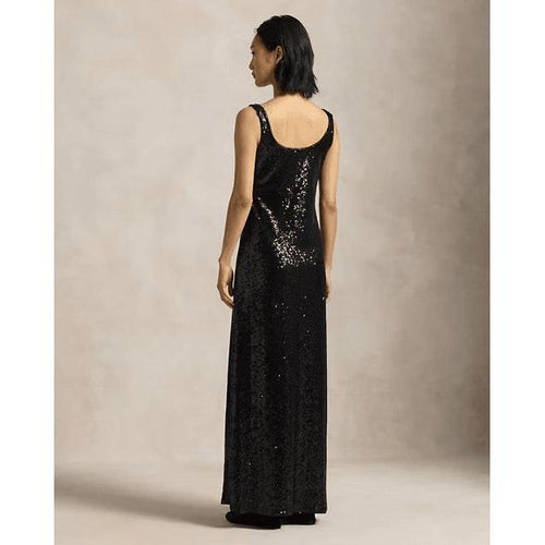 Load image into Gallery viewer, RALPH LAUREN Sequinned Scoopneck Dress
